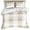 Beige, variant on Beige Plaid Bedding 3 Piece Duvet Cover Set California King, Spring Summer Farmhouse Buffalo Checkered Soft Microfiber Comforter Cover with Zipper Closure & Pillowcases, FadeResistant Quilt Cover