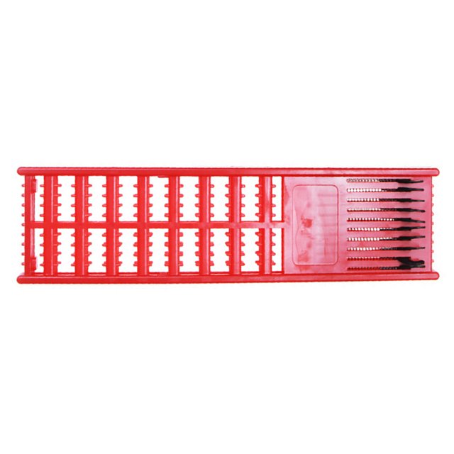 Trayknick Plastic Rig Winding Board Large Capacity Solid Anti-deformation Snelled Rig Holder Fishing Accessory
