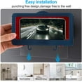 thumbnail image 4 of Liner Tablet Or Phone Holder Waterproof Case Box Wall Mounted All Covered Mobile Phone Shelves Self-Adhesive Shower Accessories（White）, 4 of 7