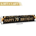thumbnail image 5 of CIVG Large Black Gold Happy Birthday Banner Birthday Party Black Gold Background Decoration Patio Party Signs Birthday Party Supplies for Outdoor Decorations Birthday Party Decorations, 5 of 11