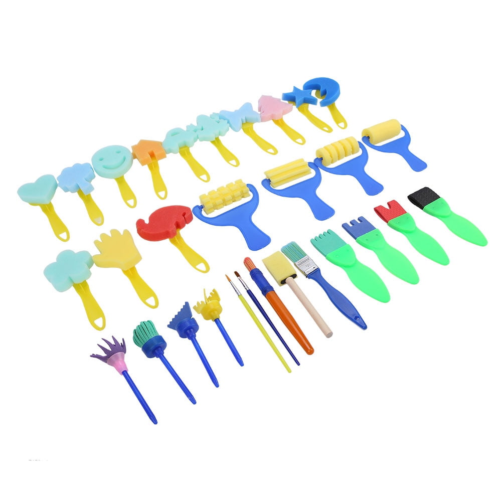 Kritne Children Graffiti Drawing Toy Sponge Brushes Stamps Paintbrushes