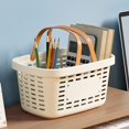 thumbnail image 1 of Feltree Household Plastic Sundries Storage Basket Desktop Cabinet Rectangular Small Basket Home Transparent Bathroom Storage Basket, 1 of 8