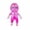 U5-Pink-9CM, variant on Stress Relief Glitter Sequins Sensory Toy Squeeze Stretch Fidget Toy for Anti-Anxiety Calm Clear Man Stress Ball for Kids Adults