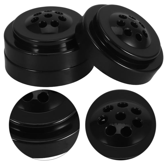 Pawsdot Flag Pole Base Black Plastic for Outdoor and Indoor Use 3Pcs