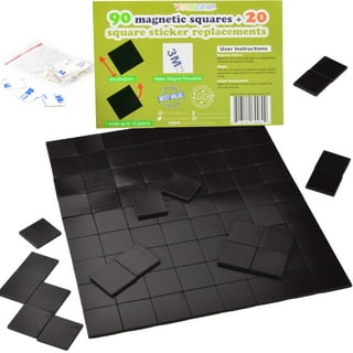 MP001 GAUDER Magnetic Squares Self Adhesive, Flexible Sticky Magnets