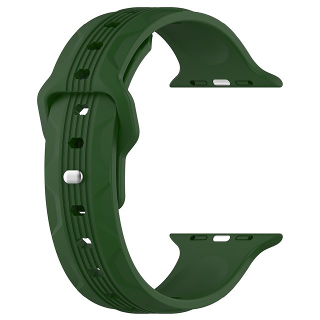 Correa Silicona para Apple Watch 1/2/3/4/5/6/7/SE/8 (verde 35 Mm)