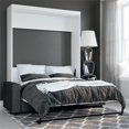 thumbnail image 2 of Atlin Designs 2 Piece Queen Wall Bed Set in White and Gray, 2 of 14