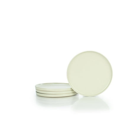 

Everything Kitchens Modern Flat 8 Lunch Plates (Set of 4) | Beige
