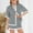 Gray, variant on OGLCCG Girls 2 Piece Outfits Cotton Short Sleeve Button Down Shirts and Elastic Waist Shorts Casual Summer Clothing Sets 4-14 Years