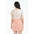 thumbnail image 3 of Vestido rayas Roman Fashion /Juvenil, 10714 (Beige / Durazno) rosa claro M, 3 of 6
