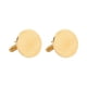thumbnail image 3 of Gemelos para Hombres Jinwen de Acero Inoxidable Único Oro 1 par, 3 of 8
