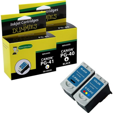 For Dummies Canon PG-40/CL-41 Inkjet Cartridge, 2pk, Remanufactured
