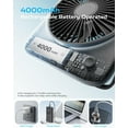 thumbnail image 5 of Desk Fan Portable Fan Rechargeable,4000mAh Battery Operated Personal Fan,Small Silent Table Fan Travel Fan with Power Bank,4 Speeds Desktop Fan for Bedroom Home Office Outdoor (Black), 5 of 7