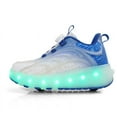 thumbnail image 4 of Kids Roller Skates Light up Shoes with Wheels Shoes LED USB Charging Roller Sneakers for Girls Boys Birthday Christmas Gift, 4 of 18