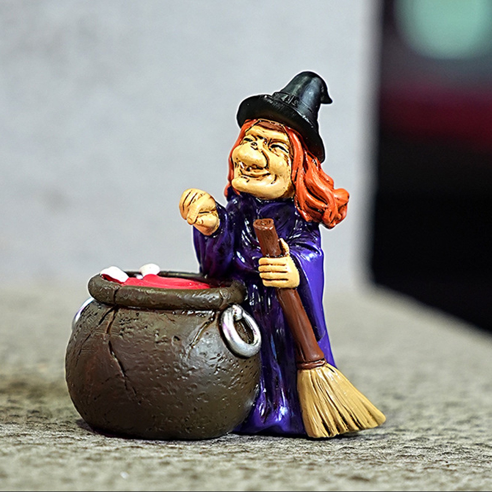 Light Up Tabletop Decor Halloween Seasonal Ornament Spooky Glowing Figurine for Indoor Home Decorations and Party Table Centerpiece 1Pack G