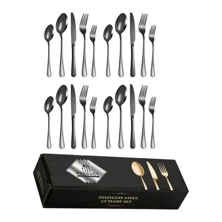 Stainless Steel Tableware 20 Piece Set Knife Fork Spoon Western Restaurant Steak Knife And Fork Set