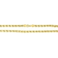 thumbnail image 5 of Floreo 10k Yellow Gold 7mm Diamond Cut Hollow Rope Chain Necklace, 5 of 5
