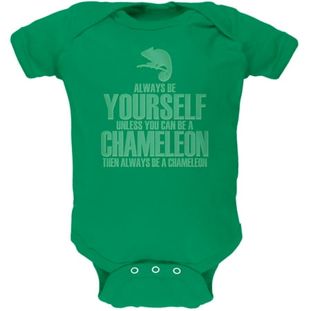 

Always Be Yourself Chameleon Kelly Green Soft Baby One Piece