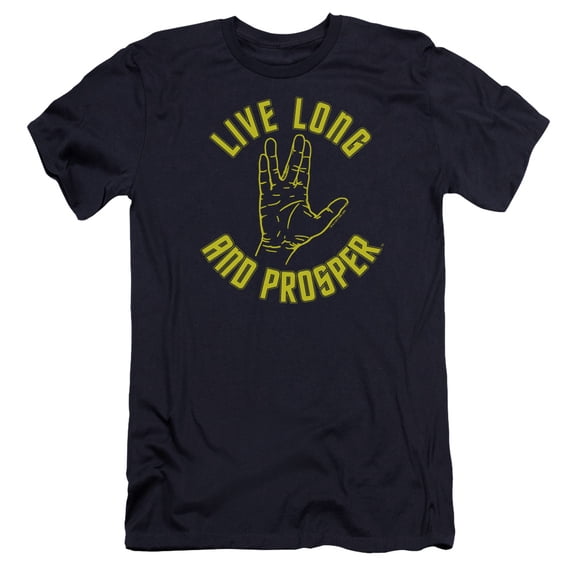 Star Trek - Live Long Hand - Premium Slim Fit Short Sleeve Shirt - Large
