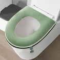 thumbnail image 1 of Fridja Home Decor Clearance Thickened Toilet Seat with Carrying Handle Complete Coverage Winter Warm Household Toilet Seat Removable Waterproof Toilet Seat, 1 of 6