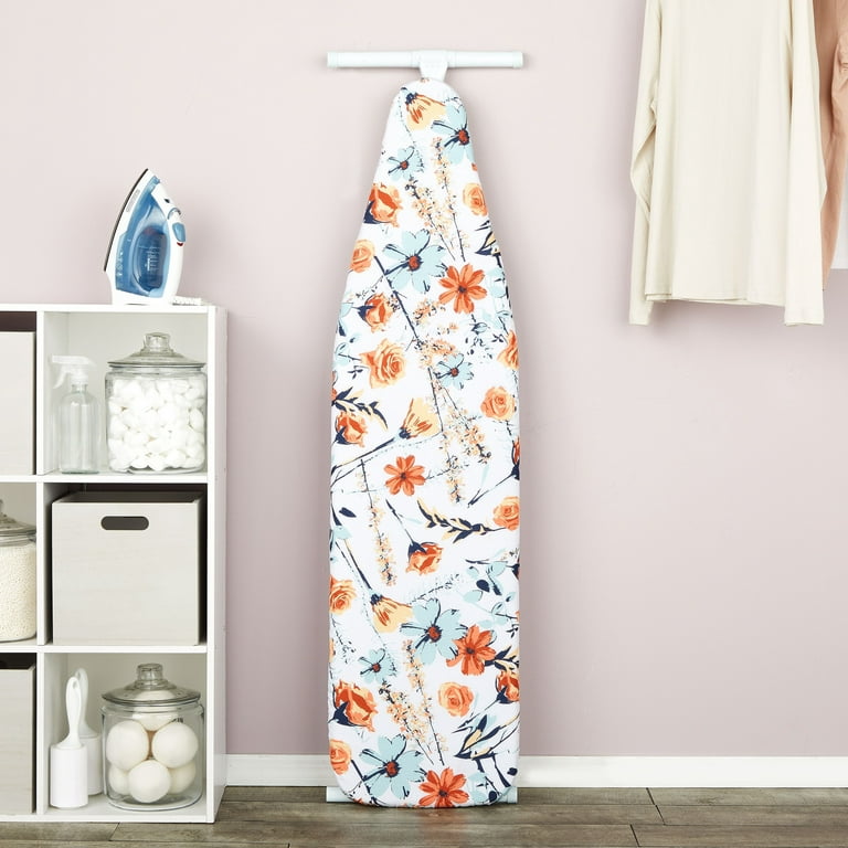 Juvale Ironing Board Cover with Floral Print Padding, Drawstring, Standard Size (15 x 54 in)