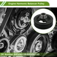 thumbnail image 2 of Unique Bargains Engine Harmonic Balancer Crankshaft Pulley for Ford F-150 2011-2020 No.BR3Z6312B, 2 of 6