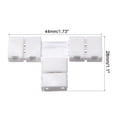 thumbnail image 2 of Unique Bargains 8mm 2P T-shape LED Strip Connector for Single Color 3528 LED Strip Lights 5Pcs, 2 of 3
