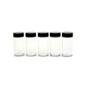 Orii 3oz Jar/Spice Jars with Black Lids (5 Pieces)