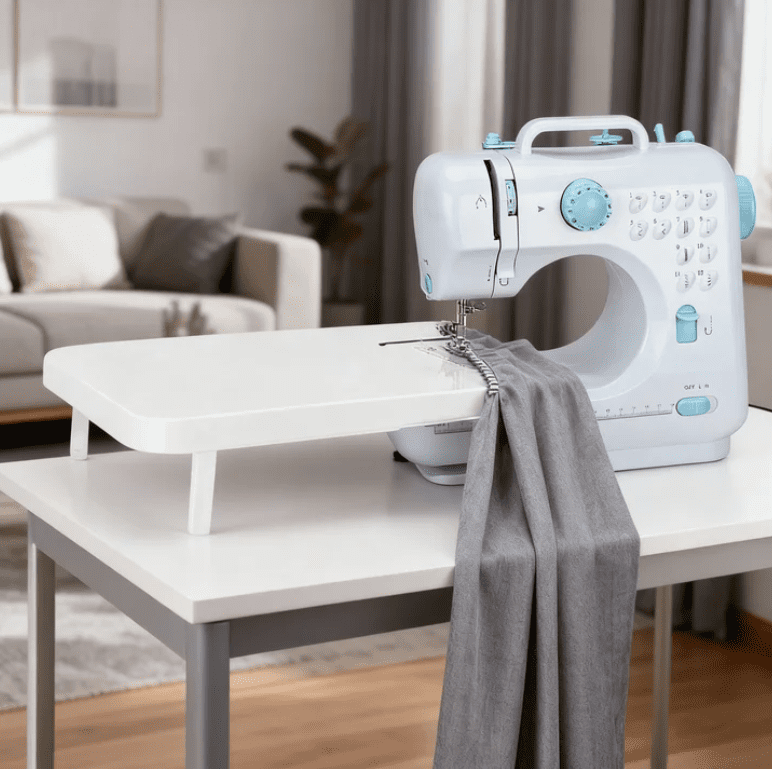VIFERR Portable Sewing Machine, Handheld Mini Electric Sewing Machine with 97PCS Sewing Kit, Extension table and Foot Pedal for Beginners&Kids