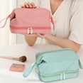 thumbnail image 3 of Elegant Sweet Storage Cases Letter For Women Large-capacity Toiletries Organizer Waterproof Makeup Bag Korean Storage Bag Travel Cloud Cosmetic Bag PINK M, 3 of 8