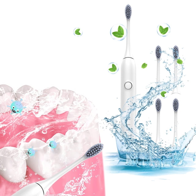Rbaofujie Electric Toothbrush Rechargeable Waterproofs Adult Electric Toothbrush