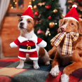 thumbnail image 4 of Disfraz de Papá Noel para perros y gatos, ropa navideña para mascotas Ropa linda de Papá Noel para perros Ropa navideña para mascotas con gorro de Papá Noel (L) Zhivalor HY-0070, 4 of 5