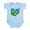Sky Blue, variant on CafePress - Vermont Body Suit - Baby Light Bodysuit, Size Newborn - 24 Months