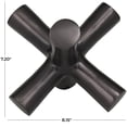 thumbnail image 3 of 10" x 9" Black Aluminum Jack Abstract Sculpture, by DecMode, 3 of 7
