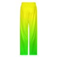 thumbnail image 4 of Yellow Green Gradient Pajama Pants Breathable with Pockets Pajamas For Lady Vintage Sleeping Pants Bedroom Homewear, 4 of 6