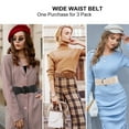 thumbnail image 2 of 3 Pack Women Wide Elastic Waist Belt Vintage Stretchy Belt Waistband for Ladies Dresses, 2 of 6