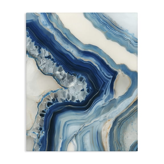 Stupell Industries Contemporary Sea Colored Stones Geode Canvas Art, 16 x 20, by Svetlana Aleynikova