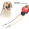 thumbnail image 4 of Cinturón de tracción de doble cabeza, cinturón para caminar retráctil para perros y mascotas Cuerda de tracción retráctil automática de doble cabeza (rojo) Rojo Verde RV1016-0124086FYD, 4 of 5