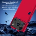 thumbnail image 4 of Entronix 3-Piece Combo for iPhone 17 Pro Max, Silicone Case 2 Screen Protector, Red, 4 of 7