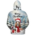 thumbnail image 2 of Merry Christmas Basset Hound Enjoys Woofmas Winter Xmas Holiday All Over Print 3D Hoodie Unisex Merch Hoodies Bassets Dog Breed Lovers Gifts Idea - 02022, 2 of 6