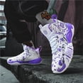 thumbnail image 6 of Bolognifi Men's Basketball Shoes Walking Running Breathable Comfortable Sneakers - PURPLE_11, 6 of 6