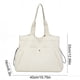 thumbnail image 3 of Bolso tote de nailon para mujer con múltiples bolsillos y cierre de cordón | Bolso de viaje impermeable para el trabajo, el gimnasio y la playa | Bolso de hombro versátil para uso diario, 3 of 6