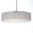 thumbnail image 5 of 10224WOSN Maxim Lighting Prime-19.5W 3 LED Pendant-16 Inches wide by 6.5 inches high-Satin Nickel Finish-White Organza Shade Color, 5 of 5