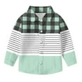 thumbnail image 6 of Makaor Button up Shirt Girls Boys Long Sleeve Collared Tops Plaid Pullover Tees Casual Fall Fashion Outfits, 6 of 6