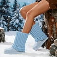 thumbnail image 3 of GJPBGK Women Winter Snow Boots Faux-Fur Lined Warm Mid Calf Suede Platform Flat Outdoor Fashion Fur Boots, 3 of 10
