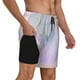 thumbnail image 2 of Fotbe Rainbow Traje de Baño para Hombre – Shorts de Natación de Secado Rápido con Forro y Bolsillos-Large, 2 of 6