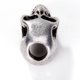 thumbnail image 5 of Colgante Con Dije De Calavera De Metal Gótico Punk Plateado, 5 of 7