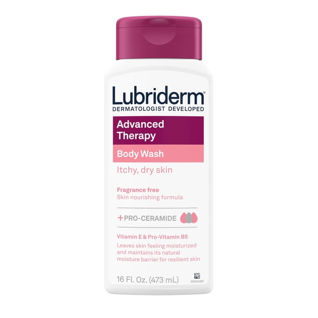 Gel de baño Lubriderm Advanced Therapy 480 ml sin perfume