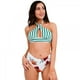 thumbnail image 1 of Mujeres Sexy Halter Criss Cross Vendaje Ruched Bikini Bottom Push Up Trajes De Baño,xl Feliz Sencillez, 1 of 5