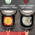 thumbnail image 2 of Upgrade Reusable Air Fryer Liners with Raised Silicone | Patented Product | BPA Free Non-Stick Silicone Air Fryer Mats | Air Fryer Silicone Tray Accessories | 2 Size Options – 9 Inch Squar, 2 of 7
